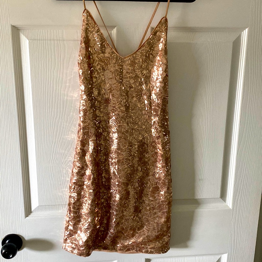 Sequins Rose Golf Dress